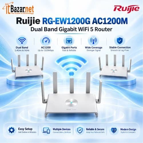 Ruijie RGEW1200G AC1200M Dual Band Gigabit WiFi 5 Router Image