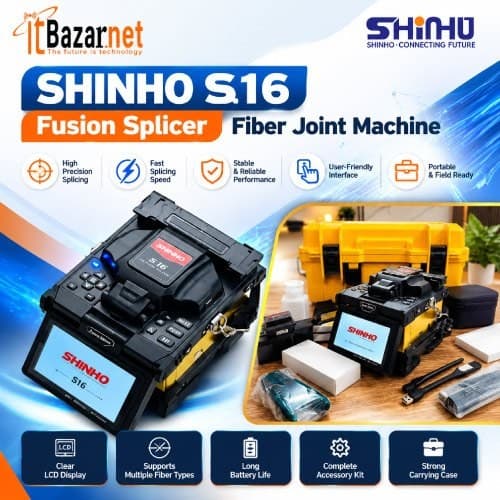 SHINHO S16 Fusion Splicer 4Motor Fiber Joint Machine