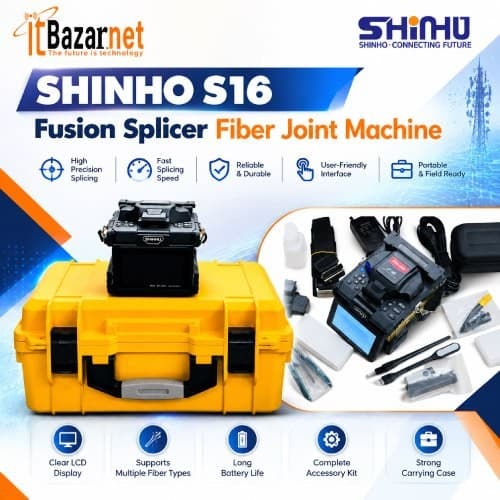SHINHO S16 Fusion Splicer 4Motor Fiber Joint Machine Image