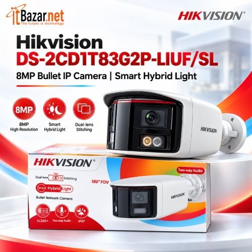 Hikvision IP Camera DS-2CD1T83G2P-LIUF/SL 8MP Bullet Camera