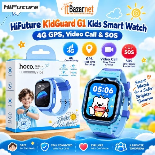 KidGuard HiFuture G1 GPS Kids Smartwatch 4G SIM, GPS Tracking & SOS Image