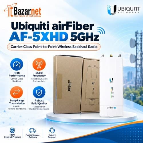 airFiber 5XHD 5GHz Radio Carrier Class Point to Point Wireless