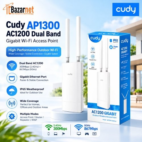 Cudy Outdoor AP1300 AC1200 Dual Band WiFi5 Access Point Image