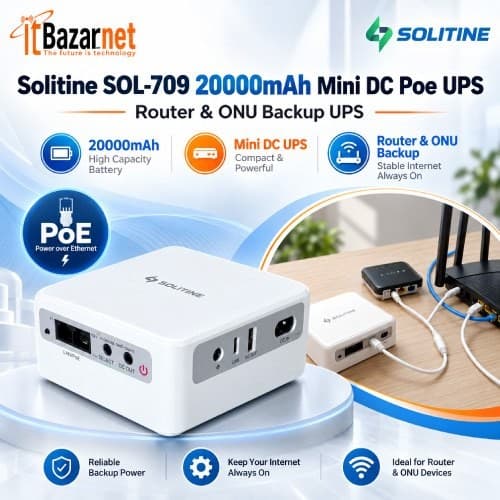 Solitine SOL709 20000mAh PoE Mini DC UPS Image