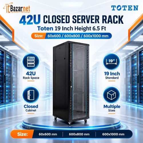 42U Closed Server Rack Toten 19Inch With Colling System Image