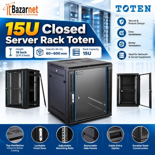15u Close Server Rack Toten 19Inch