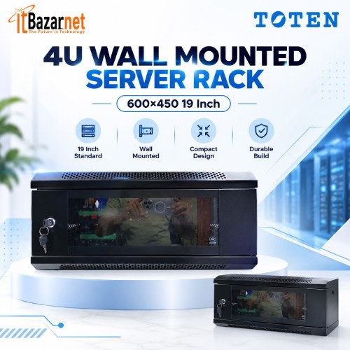 4U Wall Mount Server Rack 19Inch With PDU Image