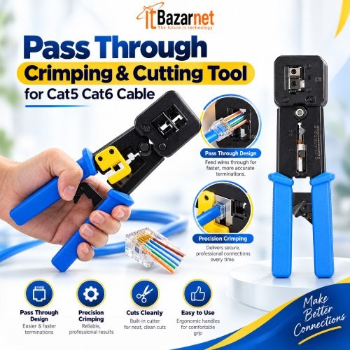 Pass Through Crimping Tool RJ45 Image