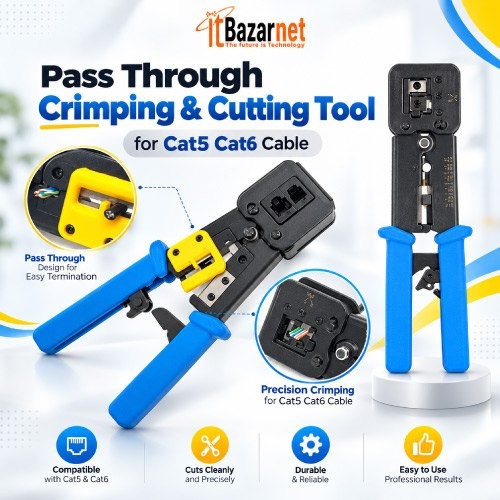Pass Through Crimping Tool RJ45 Image