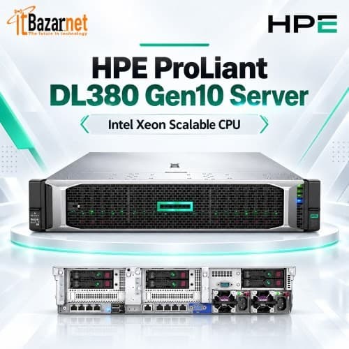 HPE ProLiant DL380 Gen10 Server Intel Xeon Scalable CPU Image