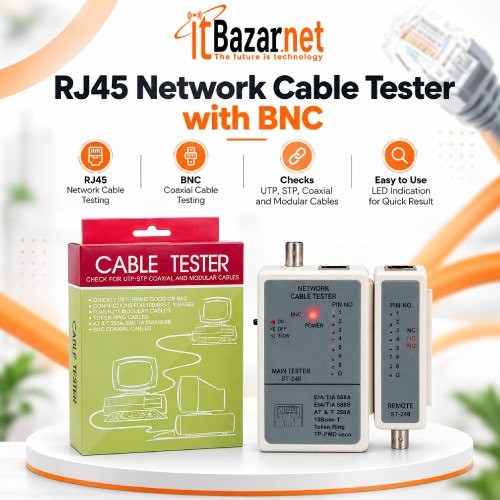 Network Cable Tester RJ45 with BNC