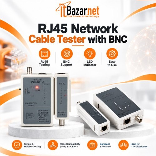 Network Cable Tester RJ45 with BNC Image