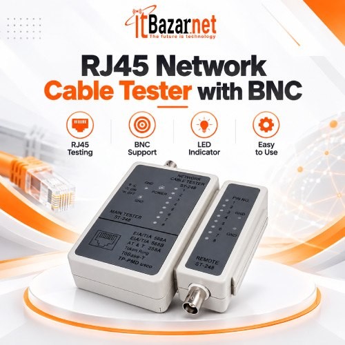 Network Cable Tester RJ45 with BNC Image