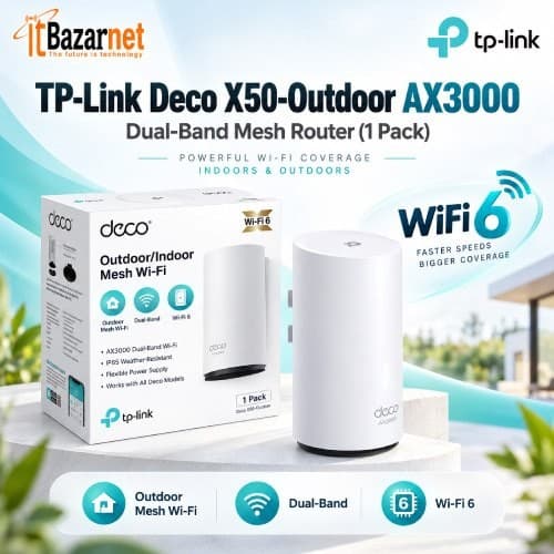 TPLink Deco X50 Outdoor AX3000 WiFi6 Mesh Router