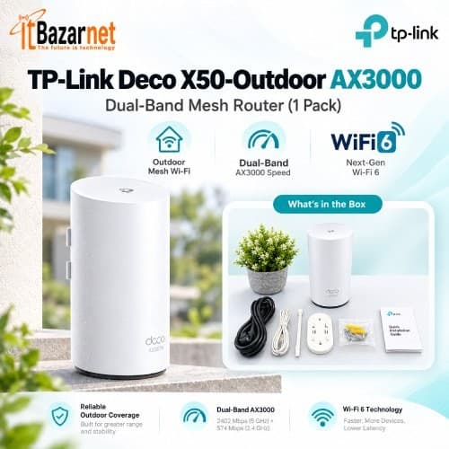 TPLink Deco X50 Outdoor AX3000 WiFi6 Mesh Router Image