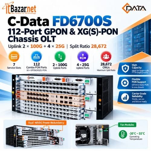 CData XGS PON Chassis OLT FD6700S 112Port GPON & XGS 100G Uplink Image