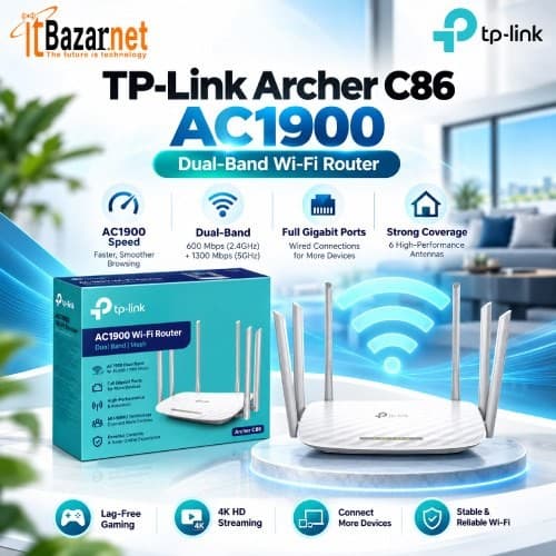 TPLink Archer C86 AC1900 Dual Band WiFi Router