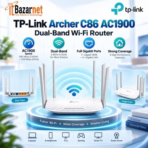TPLink Archer C86 AC1900 Dual Band WiFi Router Image