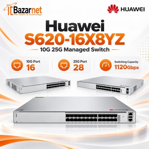 Huawei Switch S620-16X8YZ 16Port 10G with 8Port 25G Image