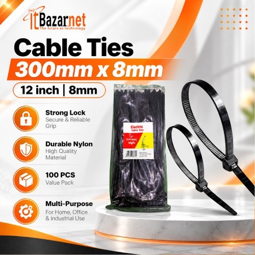 Cable Tie 8X300MM 12inch Nylon Image