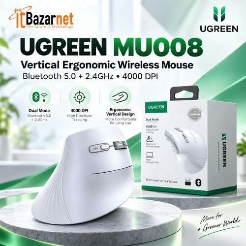 UGREEN Vertical Mouse MU008 Wireless Mouse