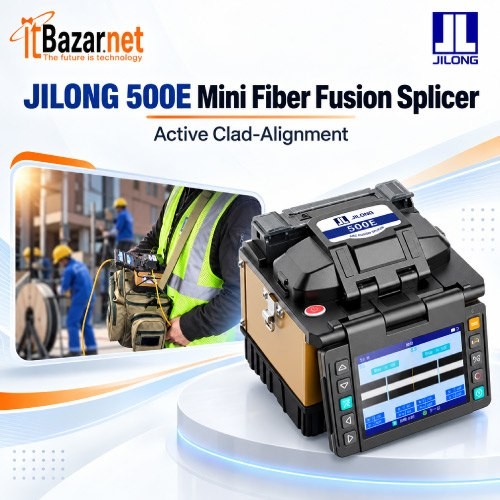 JILONG Mini Fiber Splicer 500E Active Clad Alignment
