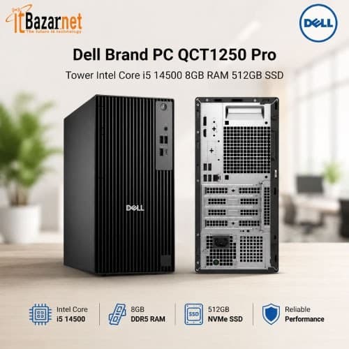 Dell Brand PC QCT1250 Pro Tower Intel Core i5 Image