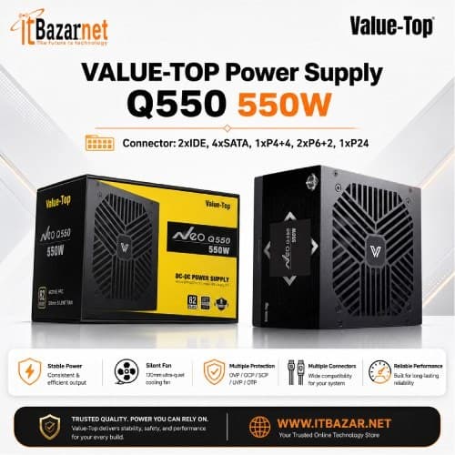 ValueTop Neo Q550 Real 550W Power Supply Image