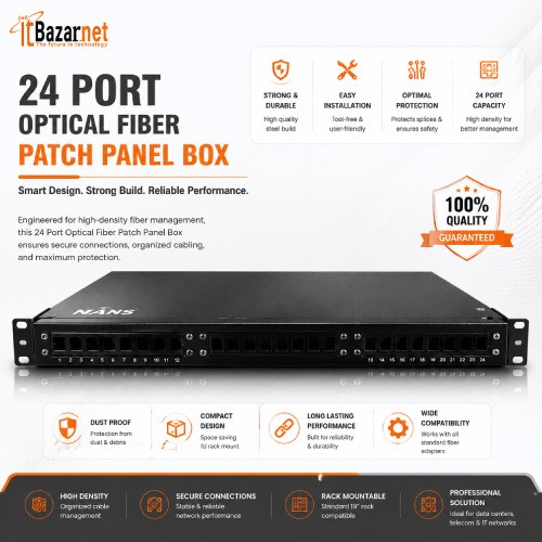 24 Port Optical Fiber Patch Panel Box Image