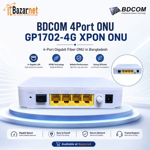 BDCOM 4Port ONU GP1702-4G XPON ONU Image