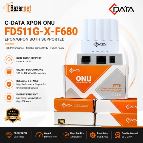 CDATA XPON ONU FD511G-X-F680 EPON/GPON BOTH SUPPORTED Image