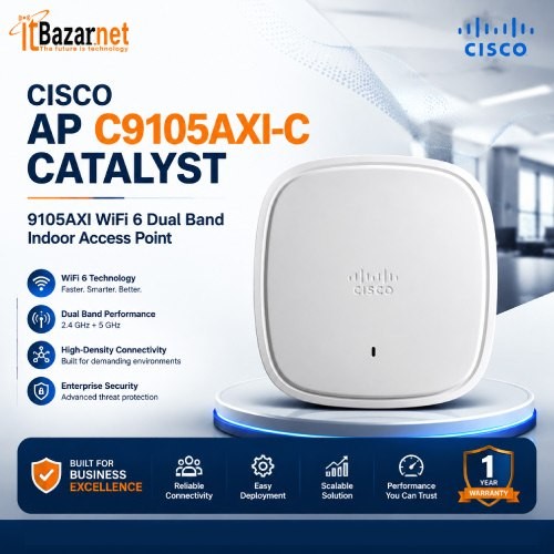 Cisco Ap C9105AXI-C Catalyst 9105AX WiFi6 Indoor Wireless Access Point Image
