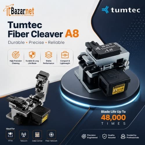 Tumtec A8 Fiber Optic Cleaver Precision Fiber Cutting Tool Image