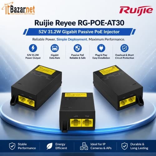 Ruijie PoE Injector RG-POE-AT30 31.2W PoE Injector Image