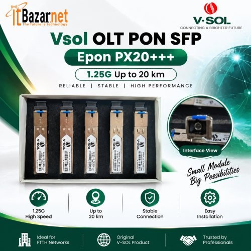 VSOL OLT PON SFP Epon PX20++++ Optical FTTH Fiber Module Image