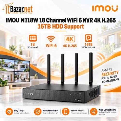 Wireless NVR IMOU N118W 18Channel WiFi6 NVR 4K Wireless CCTV NVR Image