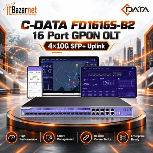 CDATA GPON OLT FD1616S-B2 16Port 4×10G Uplink Image