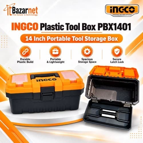 INGCO Tool Box Plastic PBX1401 14 Inch Image
