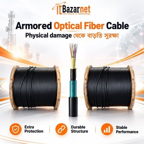 Armored Optical Fiber Cable Durable Fiber Cable Image