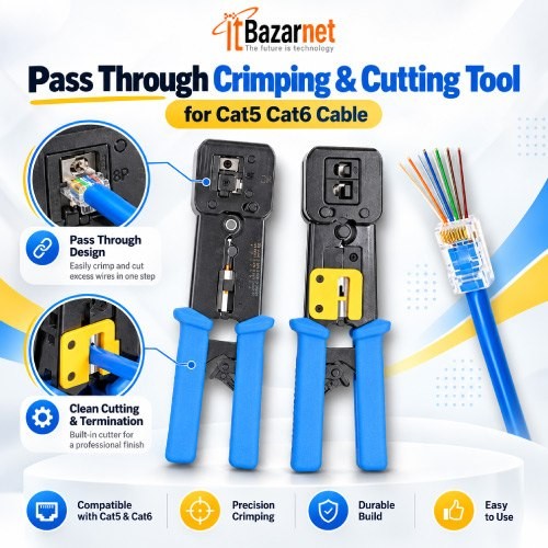 Pass Through Crimping Tool RJ45 Image